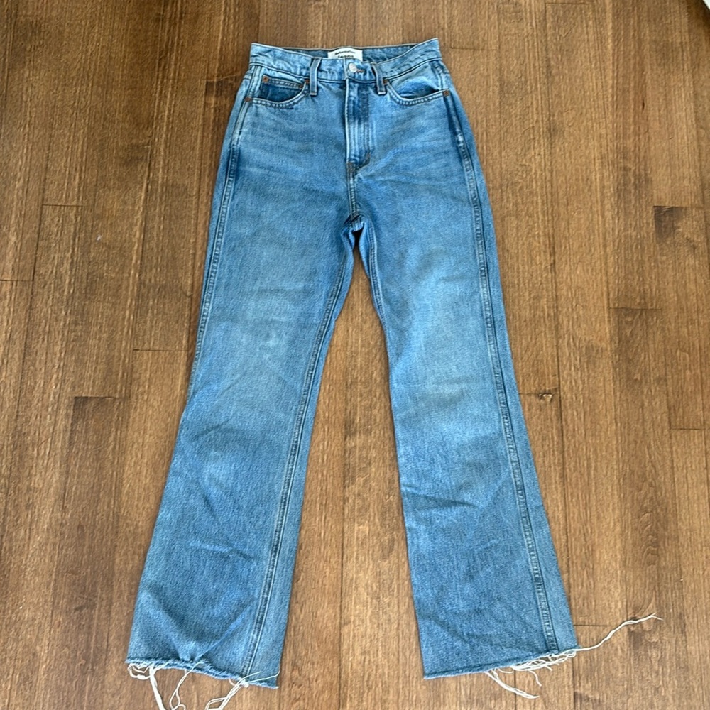 Reformation Georgia Retro High Rise Flare Jeans 25